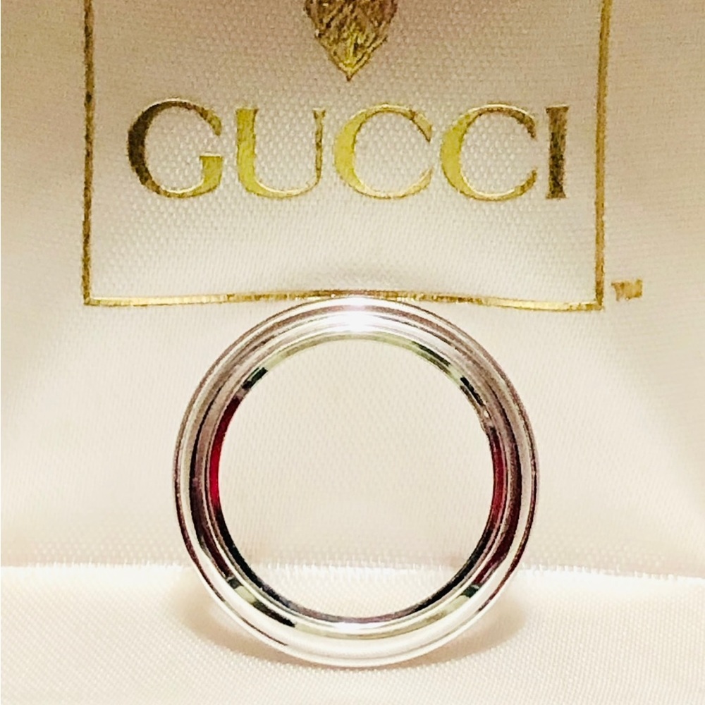 GUCCI SILVER BEZEL for the GUCCI vintage interchangeable bezel watch - Picture 2 of 2